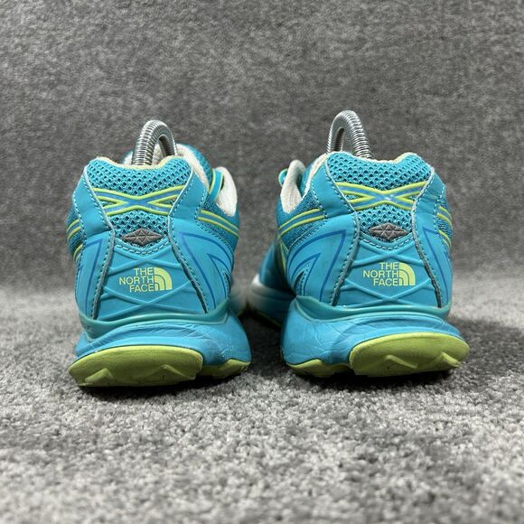 The North Face Ultra Cardiac Women's Size 9 Blue Green Trail Running Shoes Used - Picture 7 of 13